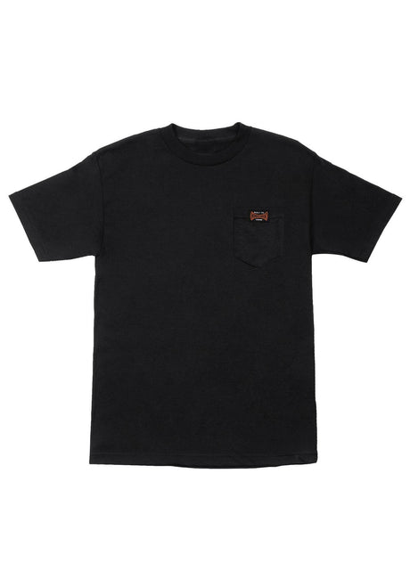 Independent Built To Grind Pocket Heavyweight T-Shirt black – Vorderansicht