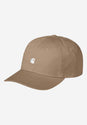 Madison Logo Cap leather-white Vorderansicht