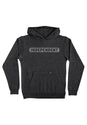 Bar Logo Reflective Youth Midweight charcoal-heather Vorderansicht