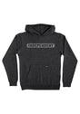 Bar Logo Reflective Youth Midweight charcoal-heather Vorderansicht