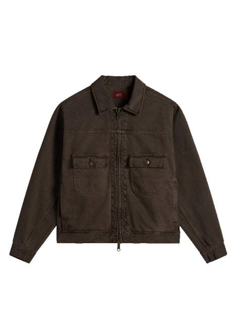 Skate Garage Denim Jacket coralbrown Vorderansicht