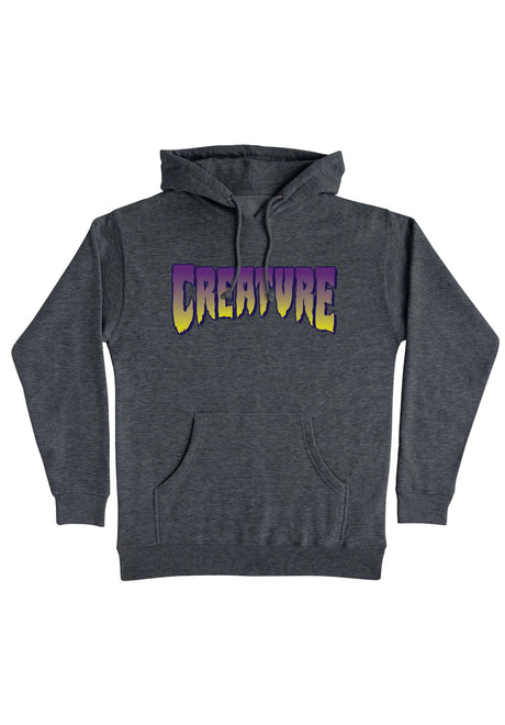 Logo Heavyweight charcoal heather-purple Vorderansicht