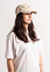 HXGN Icon Dad Cap offwhite-flower-cord Closeup1