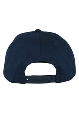 Mono Logo 5-Panel Structured Snapback navy Rueckenansicht