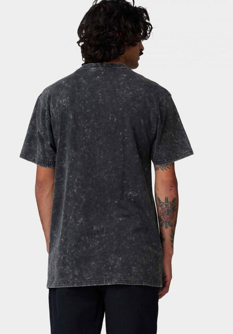 Santa-Cruz Out Of Time Front T-Shirt blackacidwash – Rückenansicht