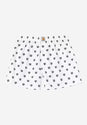 Cotton Boxer heartprint-white-black Vorderansicht