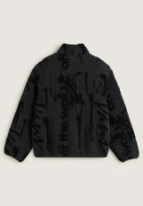 Stiller Sherpa Full Zip asphaltblack Rueckenansicht