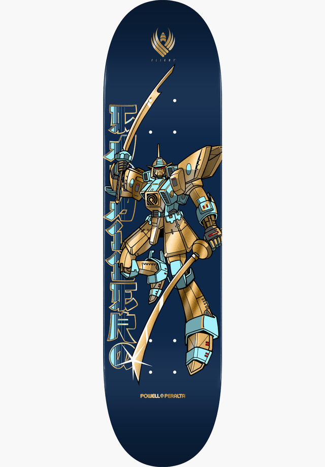 Flight Pro Shape 244 K20 Steve Caballero Gundam blue/gold-foil Vorderansicht