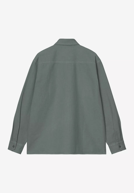 Carhartt WIP Reno Shirt Jac Übergangsjacke velvetgreen – Rückenansicht