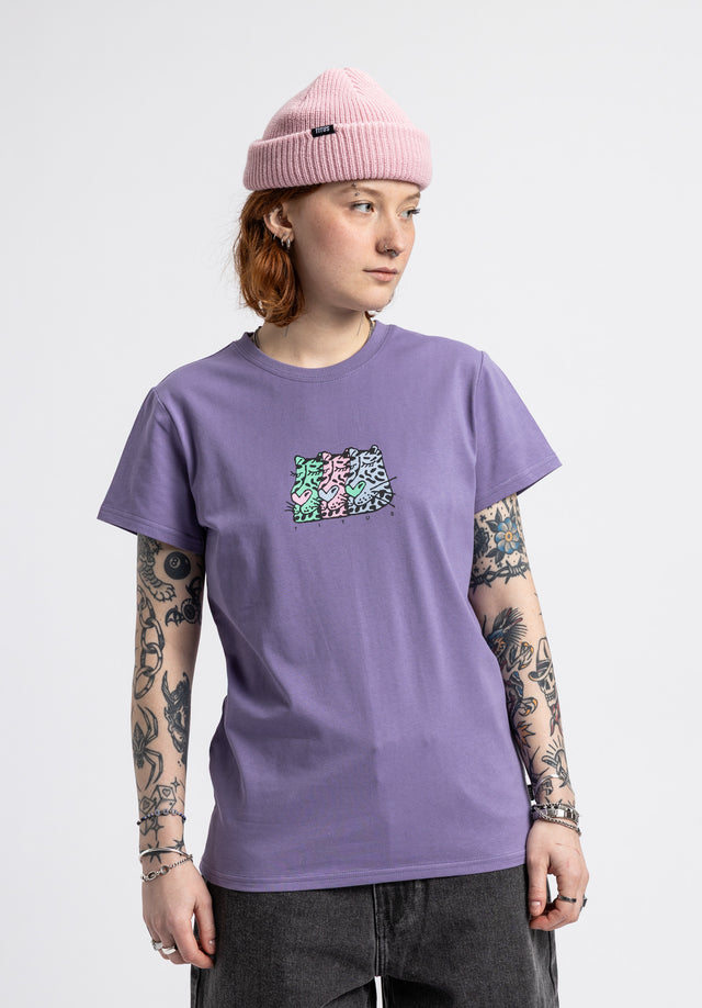 Leopard darklilac Vorderansicht