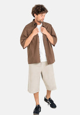 Belmont Baggy Short beige-cord Vorderansicht