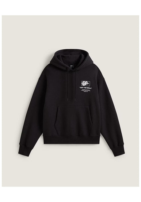 Vans Stacked Hi Hoodie black-white – Rückenansicht