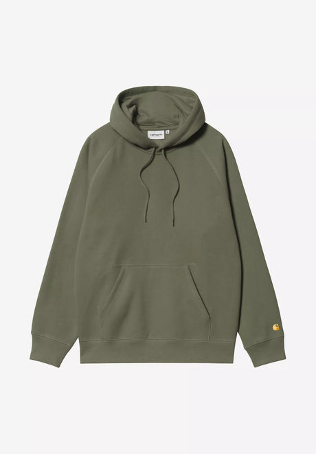 Carhartt WIP Hooded Chase Hoodie leaf-gold – Vorderansicht