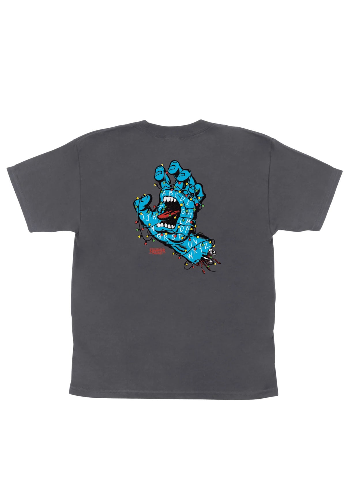 X Stranger Things Screaming Lights Youth charcoal Vorderansicht