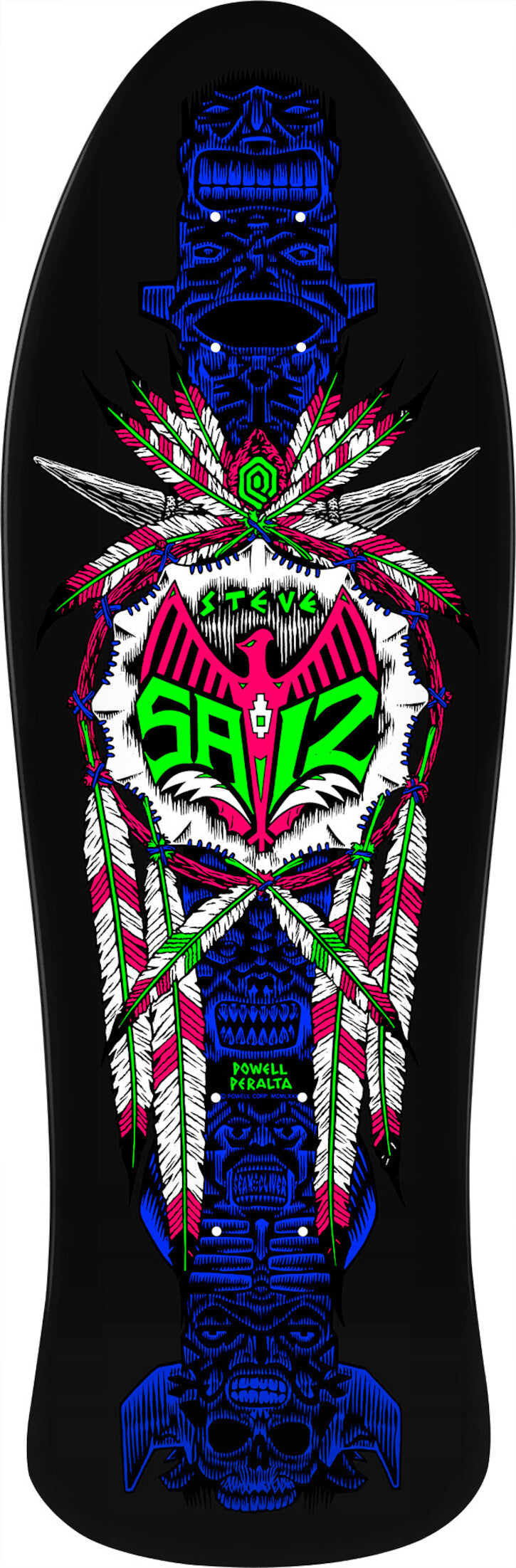 Steve Saiz Totem blacklight Vorderansicht