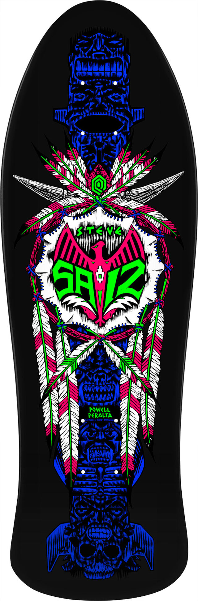 Steve Saiz Totem blacklight Vorderansicht