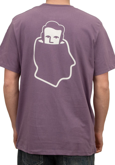 Head Logo aubergine Vorderansicht