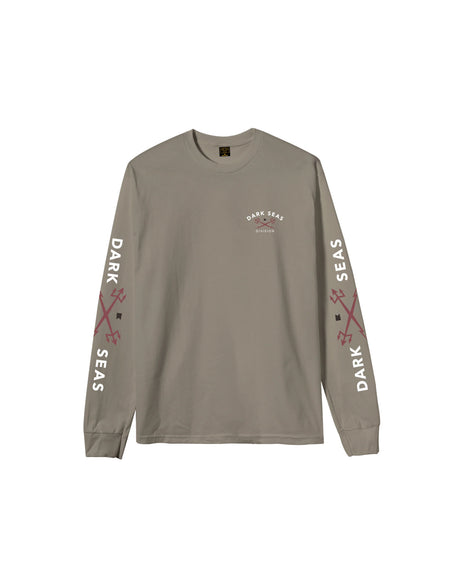 Dark Seas Headmaster V3 Longsleeve sand – Rückenansicht