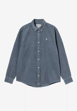Madison Cord Shirt angelite-angelite Vorderansicht