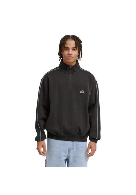DC Shoes Flow Down 1/4 Zip Zip-Hoodie black – Vorderansicht