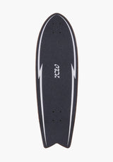 Pipe 32§ Power Surfing Surfskate brown Rueckenansicht