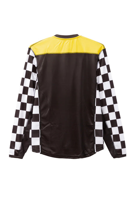 x Mooneyes Yokohama Jersey black-yellow Rueckenansicht