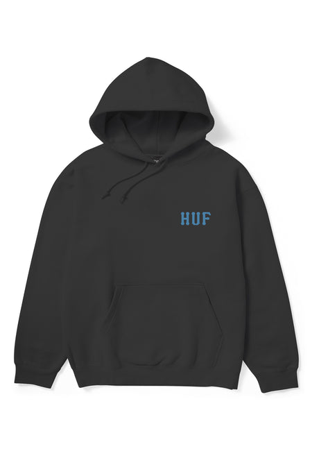 HUF Classic H Hoodie black – Rückenansicht