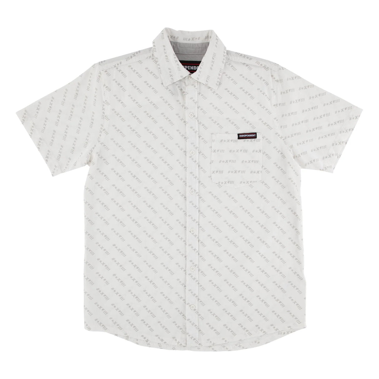 Exclamation Party Top white Vorderansicht