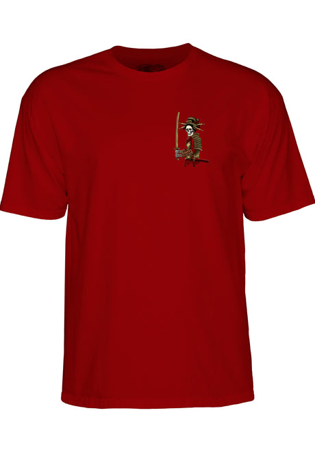 Powell-Peralta Sakura Yosozumi Onna Bugeisha T-Shirt burgundy – Rückenansicht