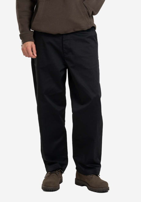 Reell Loose Flex Chino PC Chino- / Stoffhose deepblack – Vorderansicht