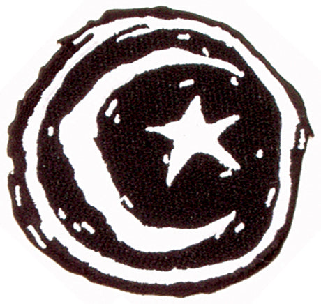 Star & Moon Sticker no color Vorderansicht