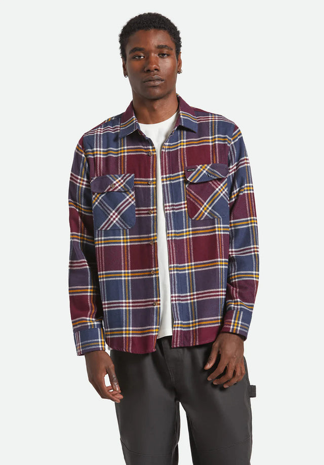 Bowery Flannel moodindigo-port-saffron Vorderansicht