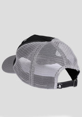 Passport Packers Trucker Strapback black-steel Rueckenansicht