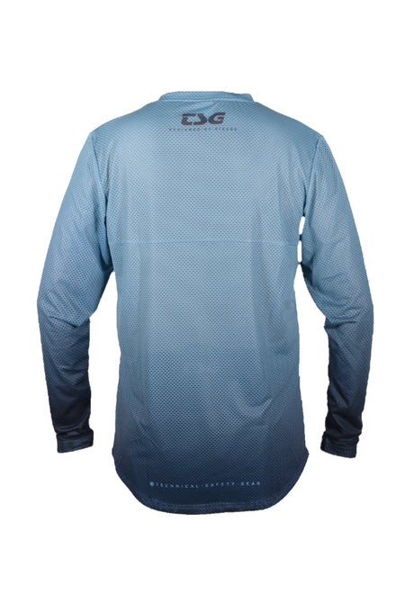 TSG Grip Jersey Longsleeve steel blue fade – Rückenansicht