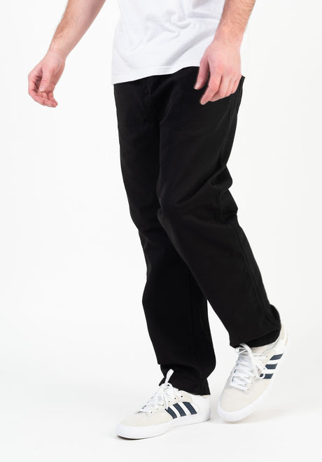 Carhartt WIP Flint Pant Chino- / Stoffhose black-garmentdyed – Ansicht 4