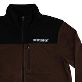 BTG Fleece Jacket darkbrown-black Closeup2