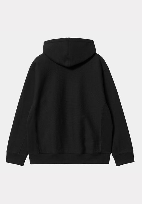 Hooded American Script black Rueckenansicht