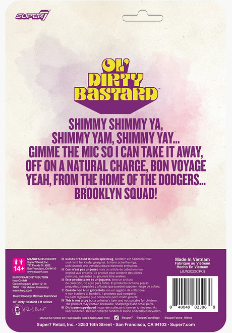 ODB ReAction Figure Wave 3 ODB Shimmy Shimmy Ya multicolored Closeup2