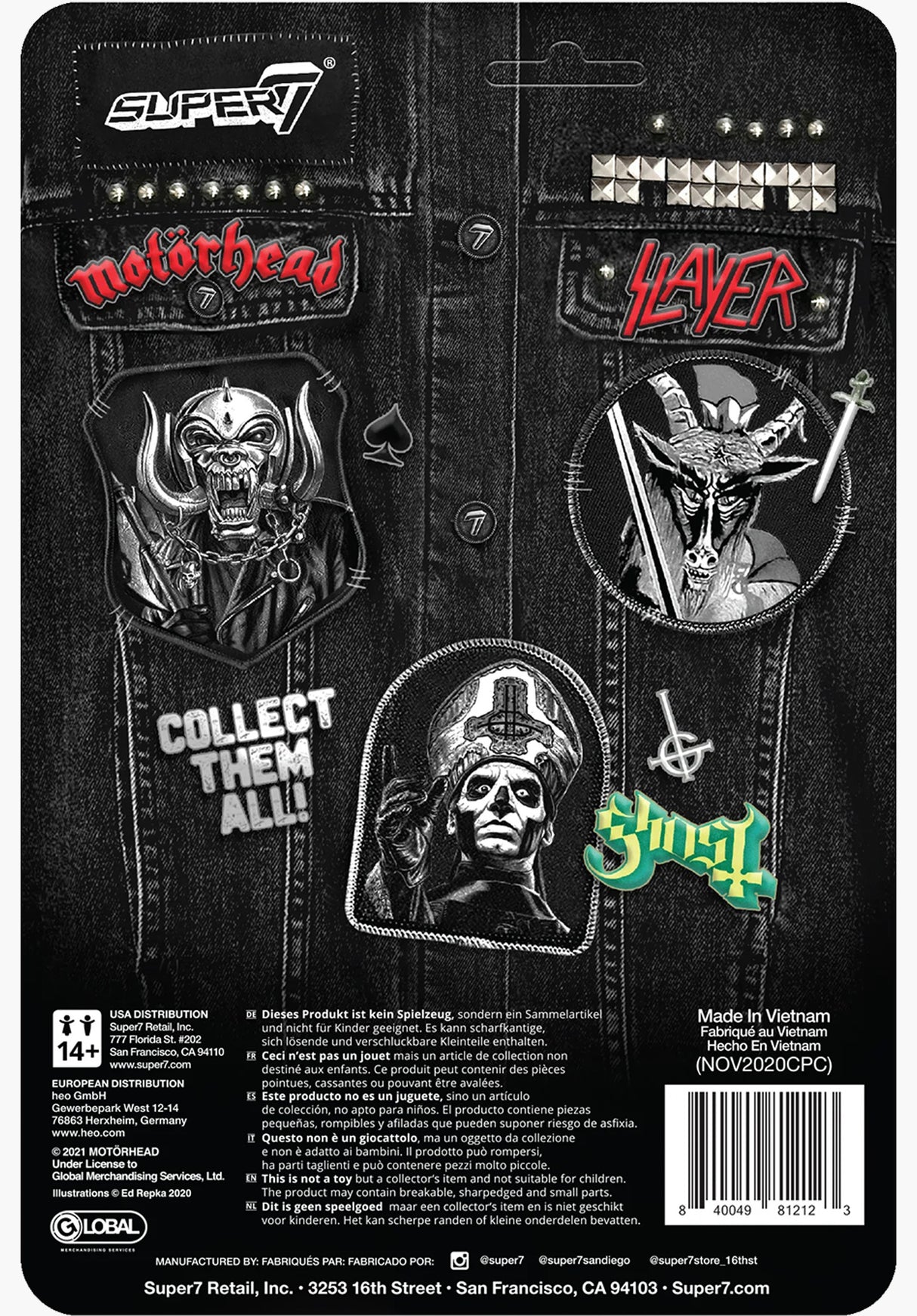 Motorhead ReAction Figure Warpig Japanese Chrome multicolored Closeup1