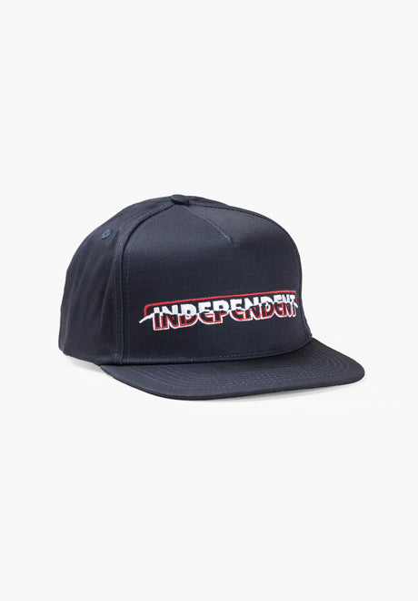 Barhouse Ripped 5-Panel Snapback Structured navy Vorderansicht