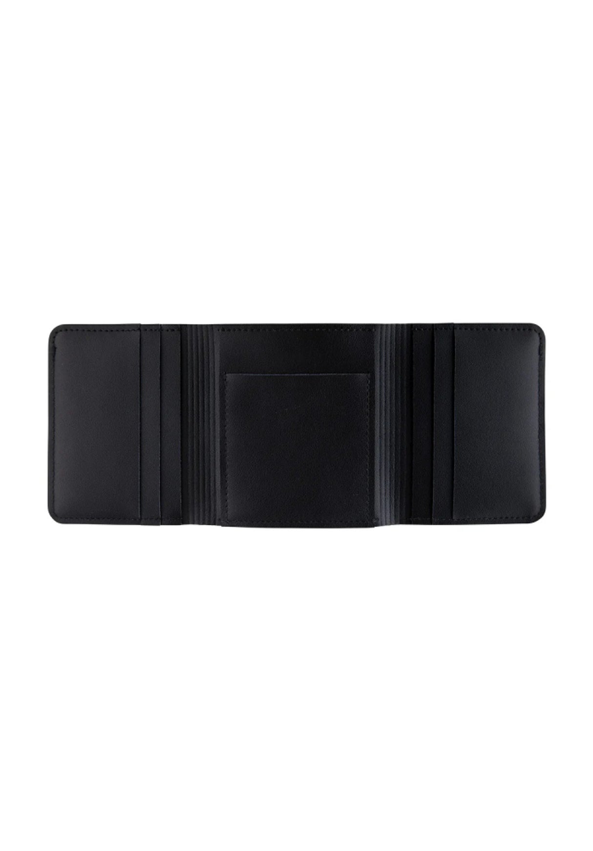 Span Tri-Fold Leather black Rueckenansicht