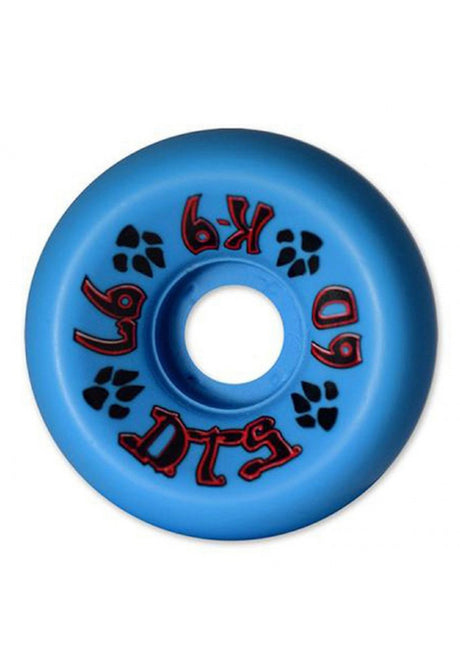 K-9 80's Wheels 97a neon-blue Vorderansicht