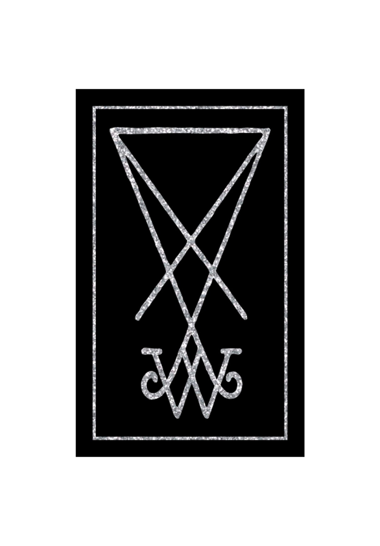 Symbol Glitter Foil Sticker black - glitter-foil Vorderansicht