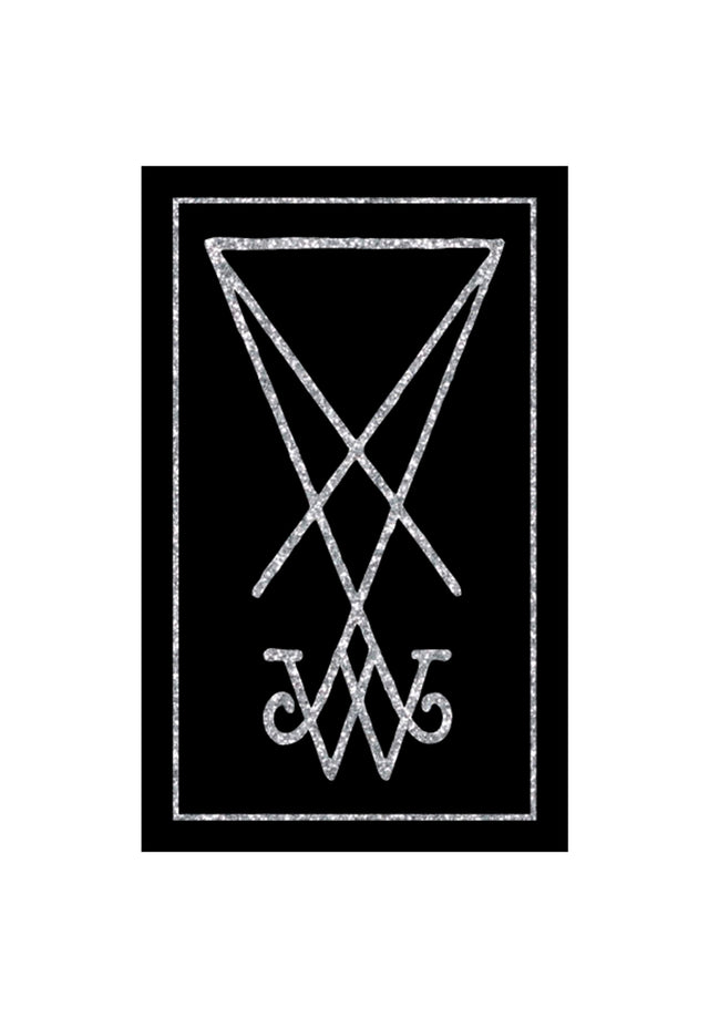 Symbol Glitter Foil Sticker black - glitter-foil Vorderansicht