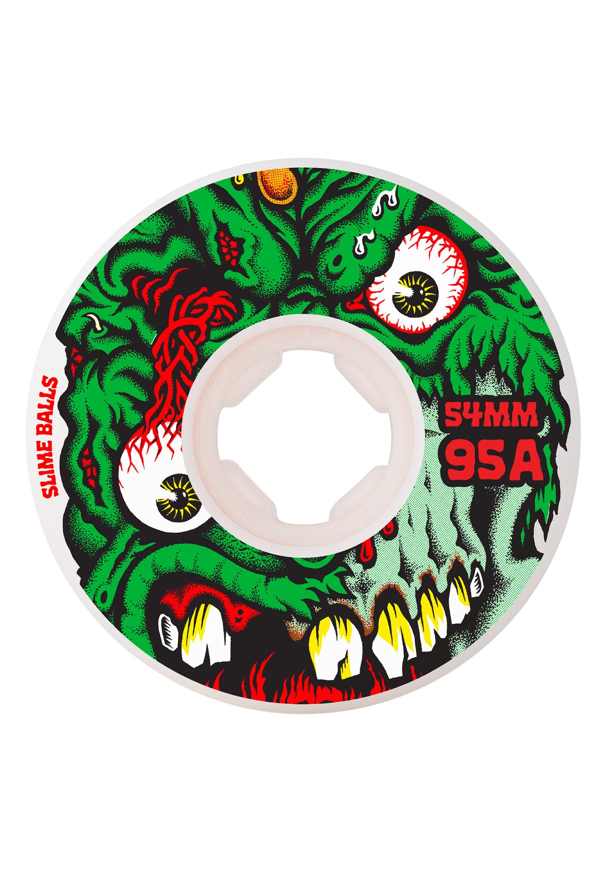 Roskopp Face Two Reissue Hardline 95A white Vorderansicht