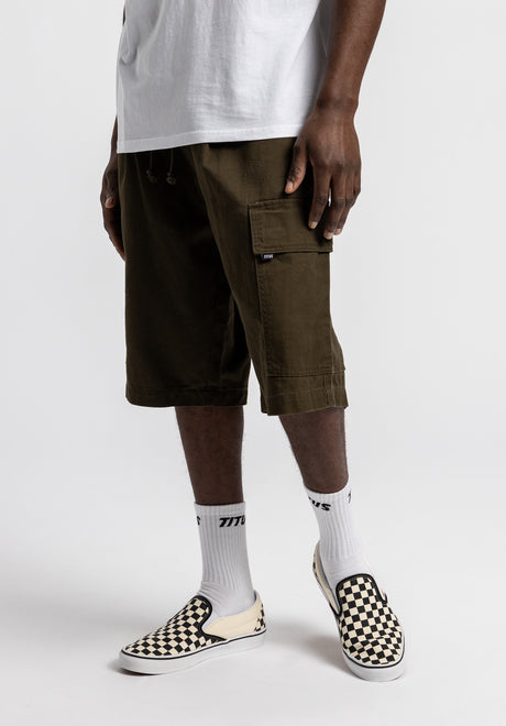 Oversize Cargo darkolive Rueckenansicht