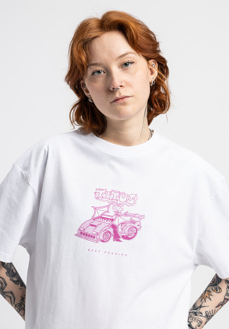 TITUS Hell of a Tuner T-Shirt white – Rückenansicht