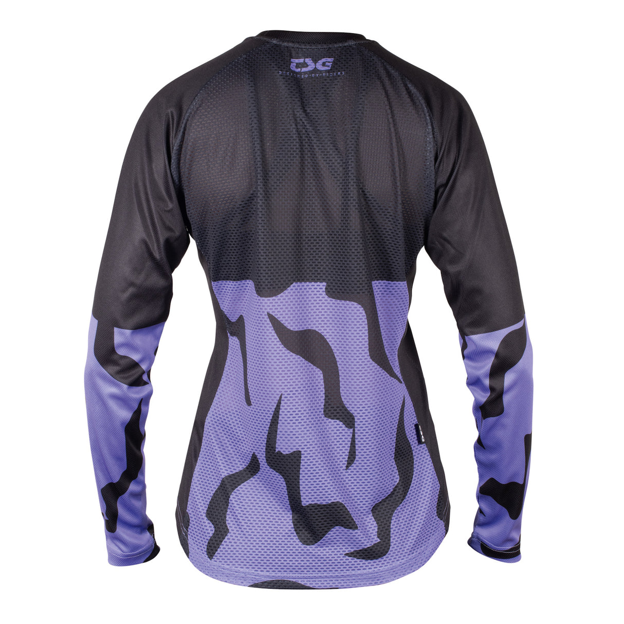 Seen Jersey Women black-violet flakes Rueckenansicht