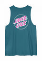 Partial Dot Vest teal Vorderansicht