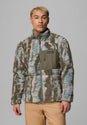 Winter Pass Reversible Fleece stonegreen-tracks Vorderansicht